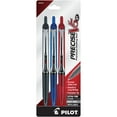 thumbnail image 1 of Pilot® Precise V5 RT Premium Rollerball Pens, Extra-Fine Point, 0.5 mm, Assorted Barrel Colors, Assorted Ink Colors, Pack Of 3 Pens, 1 of 3