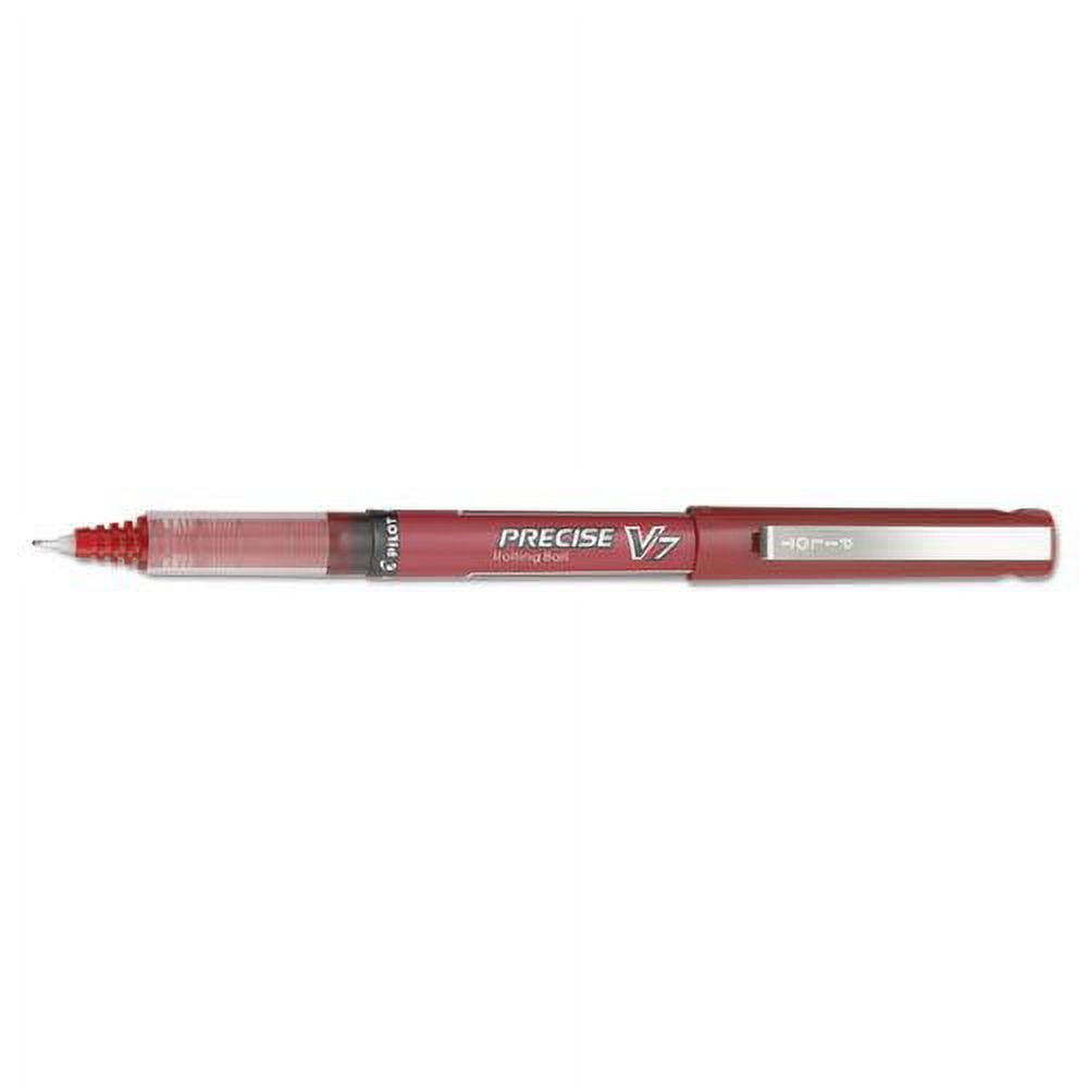 Pilot Precise V7 Stick Rolling Ball Pens, Fine Point, Red 10-PACK(35352)