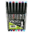 thumbnail image 1 of Pilot Varsity Premium Capped Fountain Pen, Medium Nib, Assorted Ink, 7 Count, 1 of 7