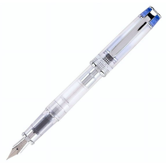 Pilot Prera Fountain Pen - Blue & Clear Body - Medium Point