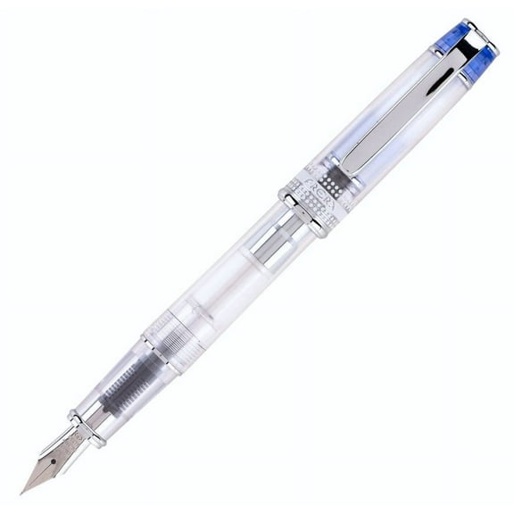 Pilot Prera Fountain Pen - Blue & Clear Body - Medium Point