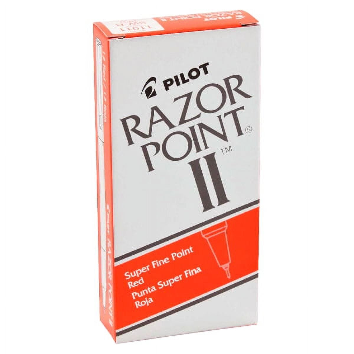 Pilot Razor Point II Marker Pens - Super Fine Pen Point - 0.3 mm Pen ...