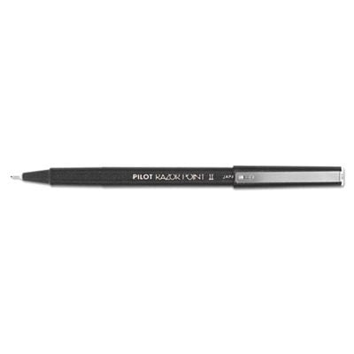 Pilot Razor Point II Super Fine Marker Pen, Black Ink, .2mm, Dozen ...