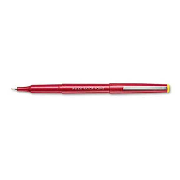 Pilot Razor Point Porous Point Stick Pen - Red - Extra Fine - Dozen