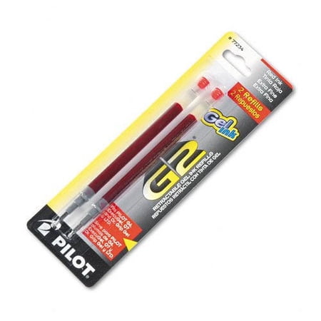 Pilot : Refill for G2 Gel, Dr. Grip Gel/Ltd, ExecuGel G6, Q7, Extra Fine, Red, 2/Pack -:- Sold as 2 Packs of - 2 - / - Total of 4 Each