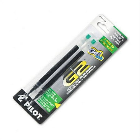 Pilot : Refill for G2 Gel, Dr. Grip Gel/Ltd, ExecuGel G6, Q7, Fine Tip, Green, 2/Pack -:- Sold as 2 Packs of - 2 - / - Total of 4 Each