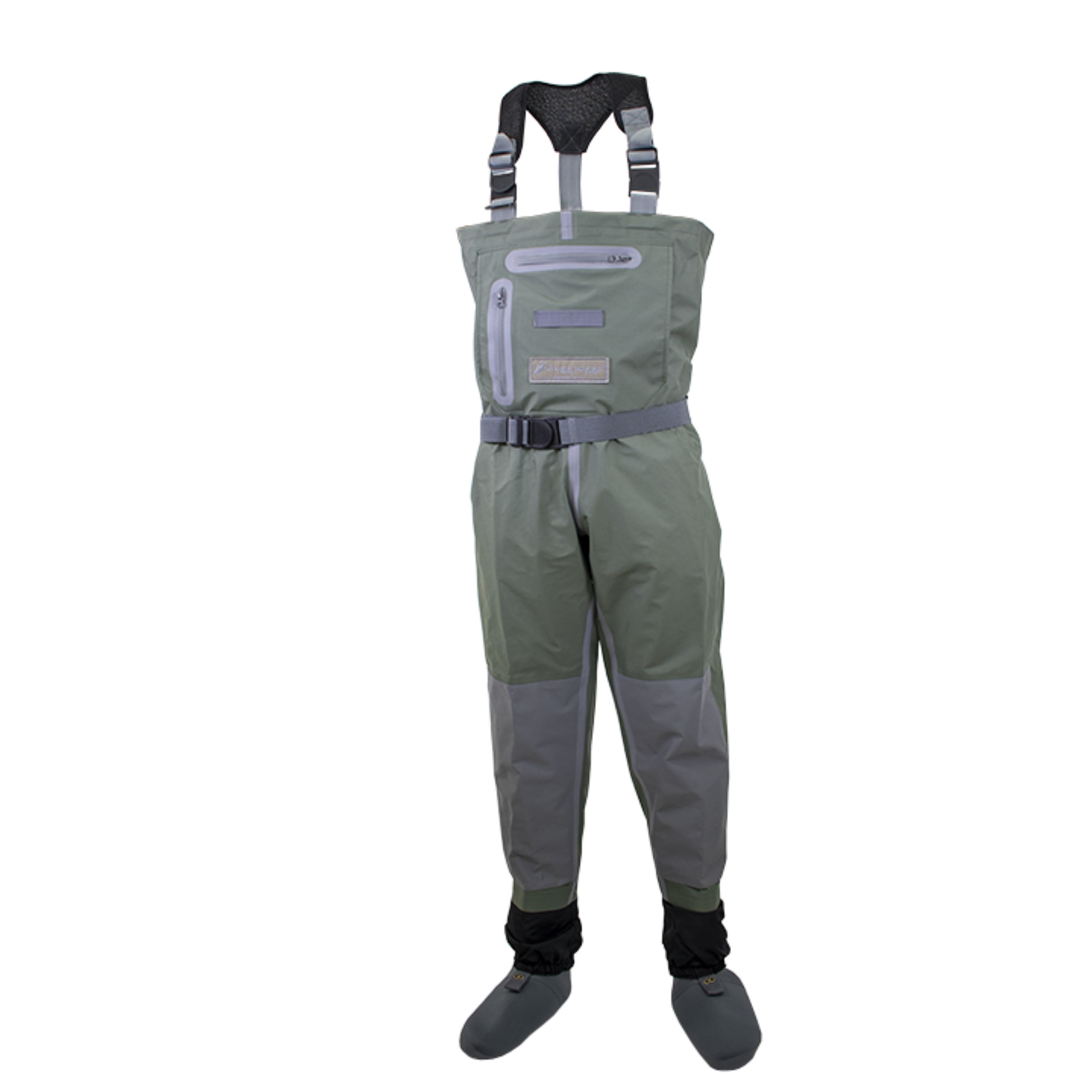 Small Green Ripstop Fabric Men's Stockingfoot Wader