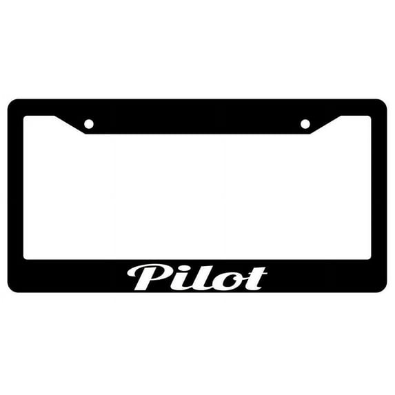 Pilot SCRIPT Black Plastic License Plate Frame AMA