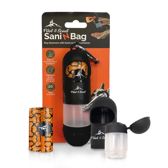 Pilot & Scout Sani N Bag Dispenser with Hand Sanitizer Container