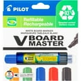 thumbnail image 1 of Pilot BeGreen Vboard Master Dry Erase Markers, Chisel Tip, Assorted Colors, 5 Count, 1 of 6