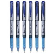 Pilot V Razor Point Liquid Ink Marker Pens, Extra Fine Point, 0.3 mm, Blue Ink, 6 Count