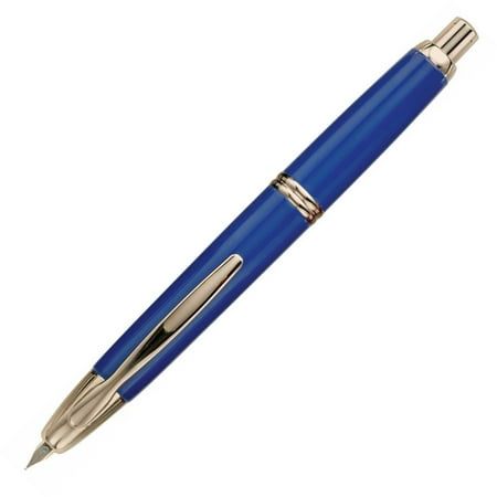 Pilot Vanishing Point Collection Fountain Pen - Blue & Gold - Medium Point