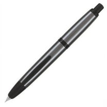Pilot Vanishing Point Collection Fountain Pen - Gun Metal Gray & Matte Black - Broad Point