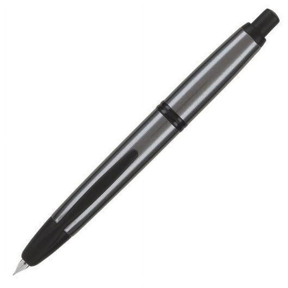 Pilot Vanishing Point Collection Fountain Pen - Gun Metal Gray & Matte Black - Broad Point
