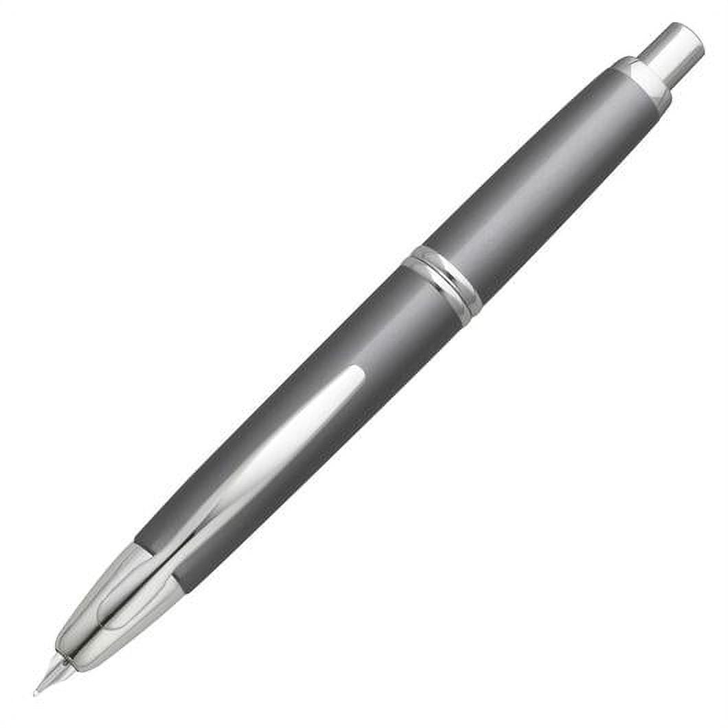 Pluma Estilográfica Pilot Vanishing Point - Retráctil, Punta De Oro 18k, Tinta Azul, Caña Carbono Azul
