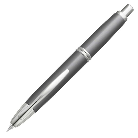Pilot Vanishing Point Collection Fountain Pen - Gun Metal Gray & Rhodium - Medium Point