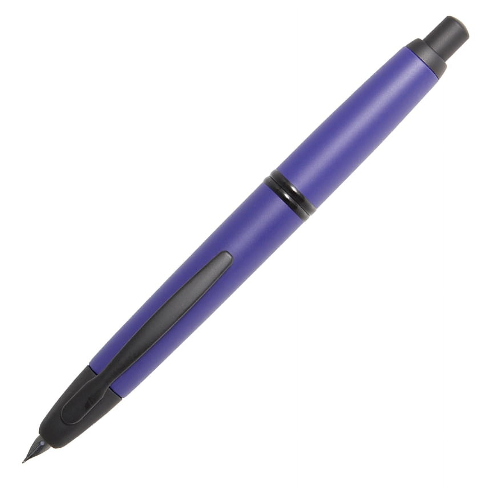 Pilot Vanishing Point Collection Fountain Pen - Matte Blue & Black Accents - Extra Fine Point