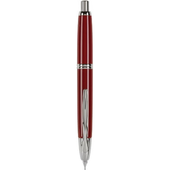 Pilot Vanishing Point Collection Retractable Fountain Pen, Red with Rhodium Accents, Blue Ink, Fine Nib (60144)