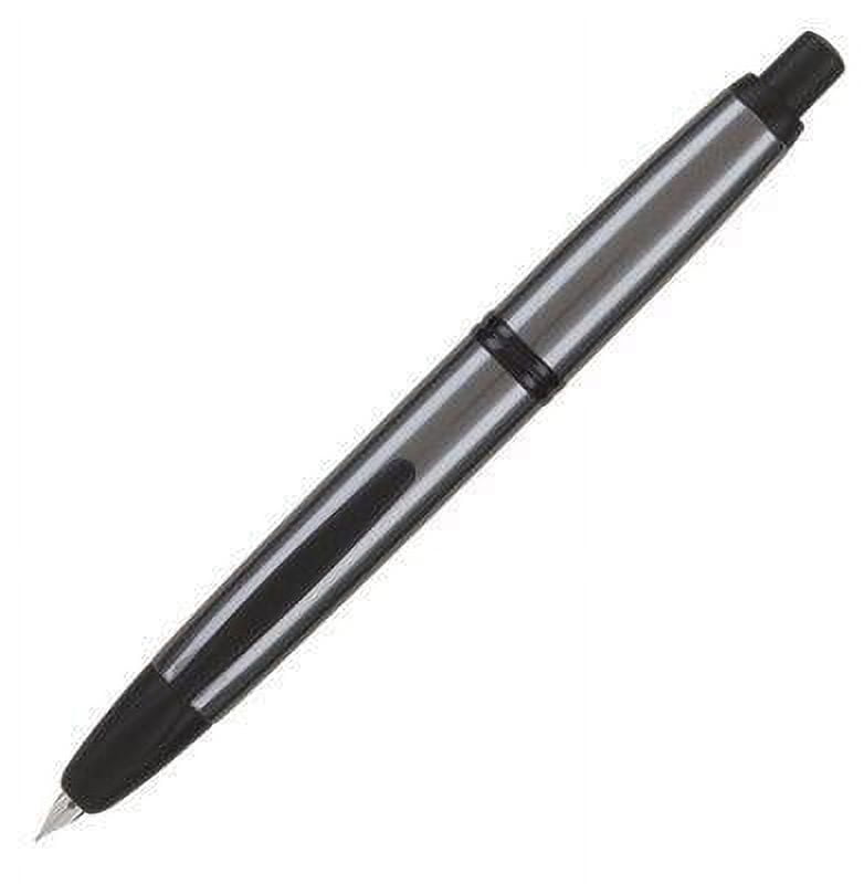 Pilot Vanishing Point Gun Metal Matte Black Fountain Pen - Medium