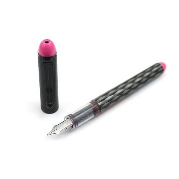 Pilot Varsity Disposable Fountain Pens, Pink Ink, Medium Point, Pack of 6