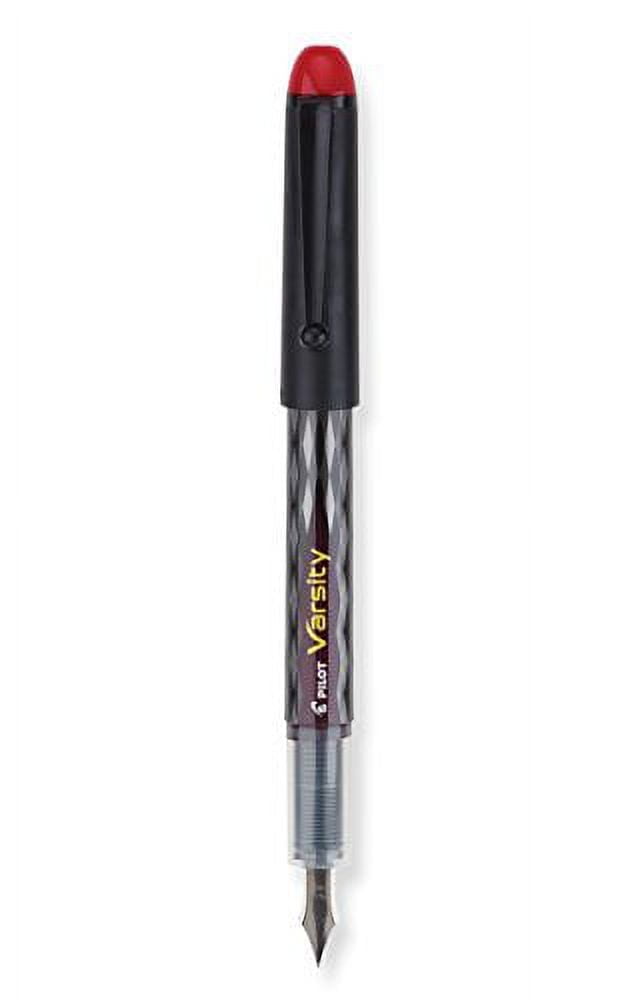 Pilot Varsity Disposable Fountain Pens, Red Ink, 5-PACK