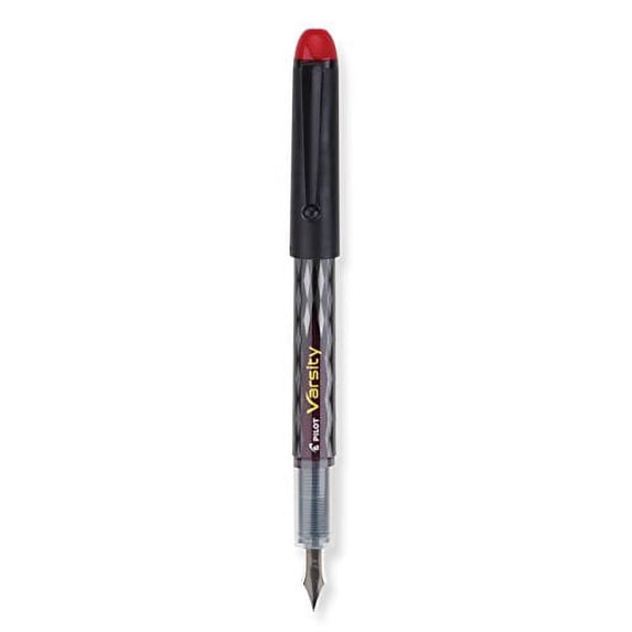 Pilot Varsity Disposable Fountain Pens, Red Ink, 5-PACK (90065)