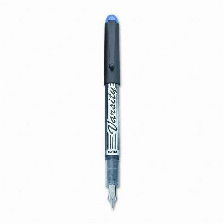 Pilot Varsity Disposable Fountain Pens - Medium Pen Point - Black, Blue, Purple - Black Barrel - 3 / Pack Pilot Varsity Disposable Fountain Pens - Medium Pen Point - Black, Blue, Purple - Black Barrel - 3 / Pack