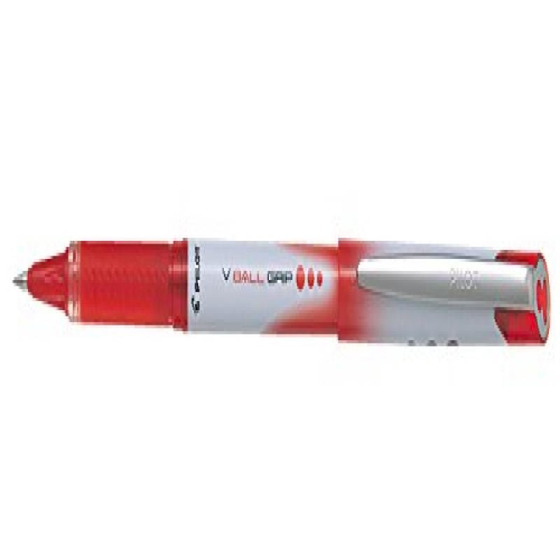 Pilot Vball 5 Grip Liquid Ink Rollerball 0.5 mm tip (Box of 12) - Red