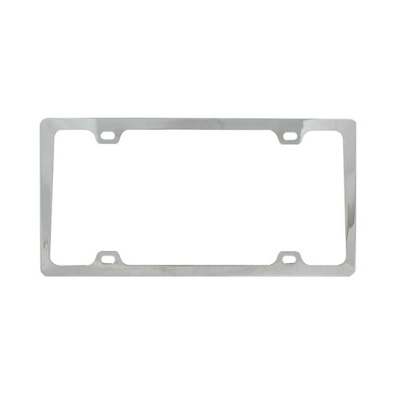 Pilot WL126-C - 4-Hole Mount Slim Chrome License Plate Frame