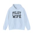 thumbnail image 1 of Pilot Wife Husband Anniversary Wedding Hoodie, Gifts, Hooded Sweatshirt, 1 of 4