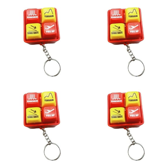 Pilot and Crew Alert Keychain, Airplane Emergency Alert Keychains, Warning Sound Simulator, Aviation Voice Simulator Keychain Plane Lovers