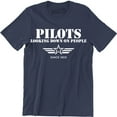 thumbnail image 1 of Pilots Looking Down On People Since 1903 Funny Humor Pilot Gift Mens T-Shirt, 1 of 4