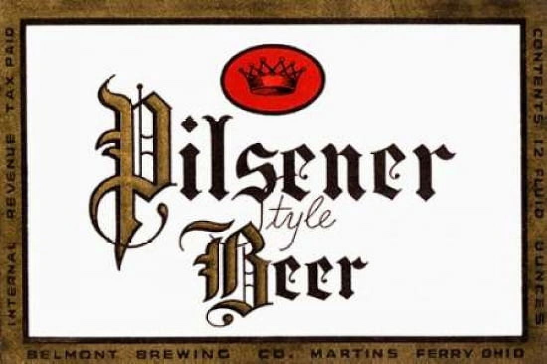 Pilsener Style Beer Canvas Art - Vintage Booze Labels (24 x 36)
