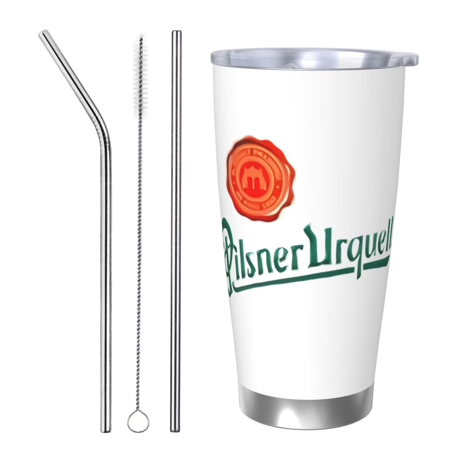 Argentina Flag Tumbler 20oz - Stainless Steel Vacuum Insulated Pilsner Tumbler With Lid