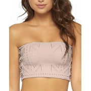 PilyQ BLUSH Corset Bandeau Bikini Swim Top, US Small