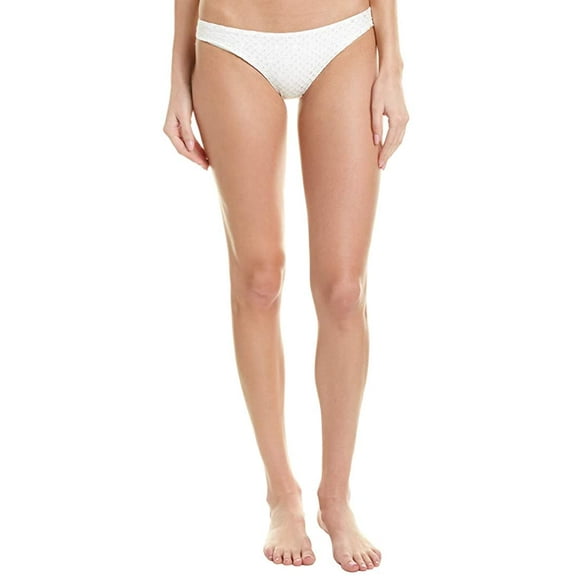 PilyQ EYELET Basic Teeny Bikini Swim Bottom, US Medium