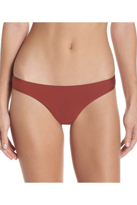 HENNA Ruched Cheeky Bikini Swim Bottom, US Medium