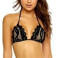thumbnail image 1 of PilyQ MIDNIGHT Lace Triangle Bikini Swim Top, US Small, 1 of 8