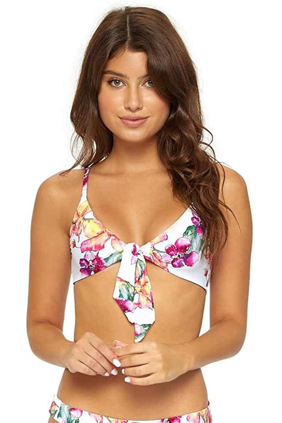 WILD ORCHID Reversible Andrea Halter Bikini Swim Top, US Small