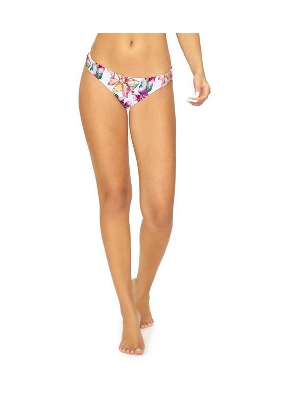 WILD ORCHID Reversible Basic Bikini Swim Bottom, US Medium