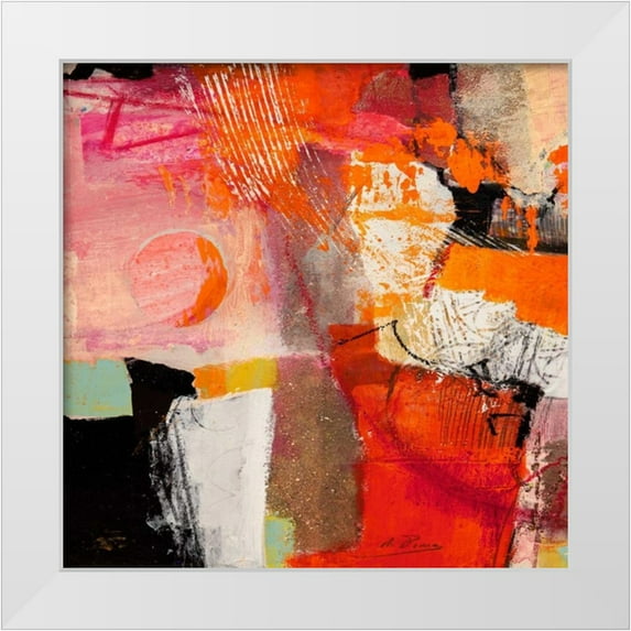 Pima, Arthur 12x12 White Modern Wood Framed Museum Art Print Titled - Colors of Summer I