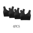 thumbnail image 1 of Pimelu 4 Pack Sports Bras for Women Bras for Women Plus Size Comfort Stretchy Push up Bralettes Underwear Ladies Girls Yoga Workout Seamless Compression Bras, 1 of 4