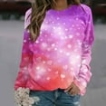 thumbnail image 1 of Pimelu Valentines Sweater Women Valentines Day Heart Sweater for Women Plus Size Casual Crewneck Sweatshirts Spring Raglan Long Sleeve Tie Dye Pullover Tops, 1 of 4