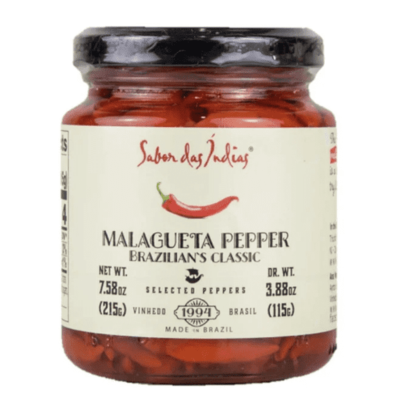 Sabor das Indias Malagueta Pepper 7.6 oz |Pack of 2 | Pimenta Malagueta Brasileira | Exclusive Brazil in Texas Bundle