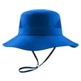 thumbnail image 1 of Pimfylm Baby Boy Hats Toddler Baseball Hat Baby Sun Protection Hat for Infant Toddlers Boys Girls UPF 50+ Sunhat for Outdoor Beach Swim Size for 1-3 Years,Blue, 1 of 5