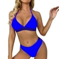 thumbnail image 1 of Pimfylm Bikini Sets for Women High Waist Swimsuits Swimsuits Women Two Piece Bikinis Bathing Suits(Blue,M), 1 of 5