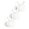 thumbnail image 1 of Pimfylm Bra Womens Front Close Bra Plus Size Unlined Bra for Women Underwear Easy Close(White,M), 1 of 4