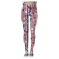 thumbnail image 1 of Pimfylm Casual Sports Yoga Pants Women Fourth of July Printed Leggings High Waist Workout Running Sports Tights Lift(Black,S), 1 of 6