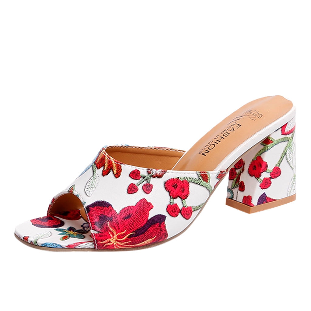 Pimfylm Clear Heels For Women Heel Heels for Women with Block Heel and Ankle Strap Design Comfy and Glaring White 6.5