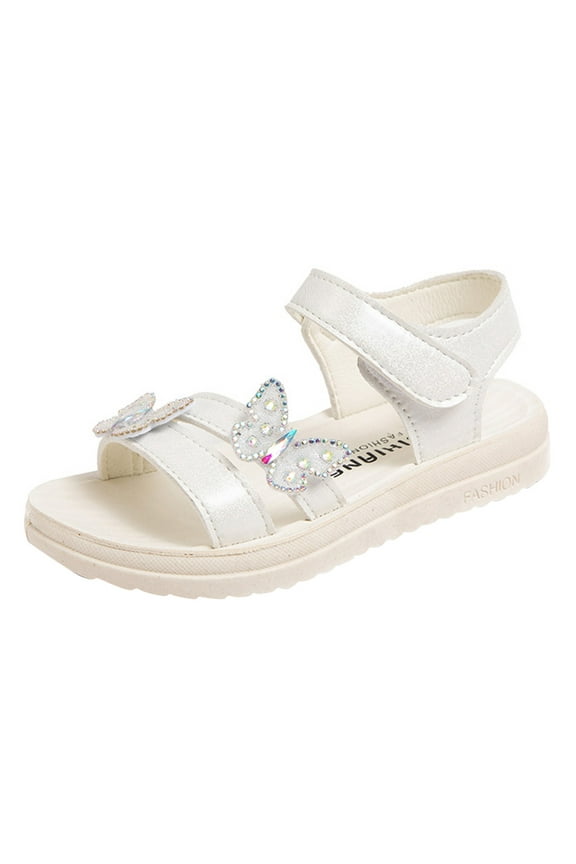 Closed Toe Sandals Toddler Unisex-Child Youth Monkey Wrench Flip Flop Sandal (Little Big Kid) White 2